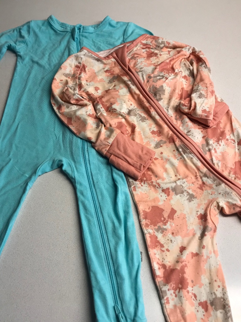 SET OF TWO BABY BAMBOO 6-12 SLEEPER KTYE/LITTLE ONE SHOP